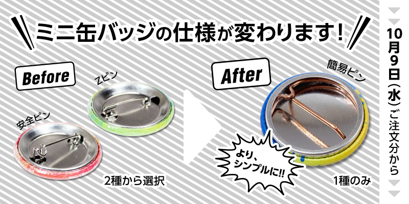 ミニ缶バッジ