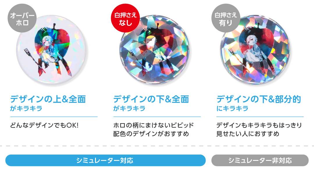 オーバーホロはどんなデザインでもOK！