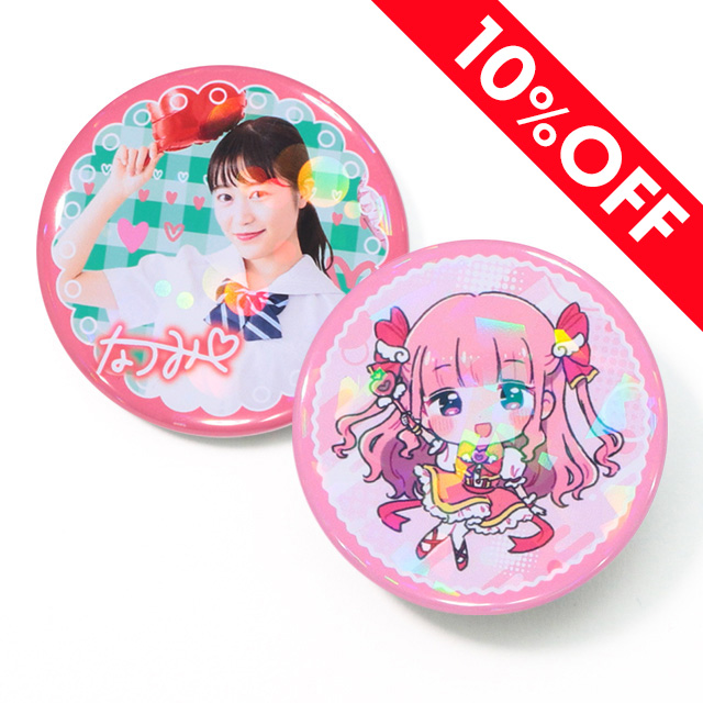 ホログラム缶バッジ（オーバーホロタイプ）