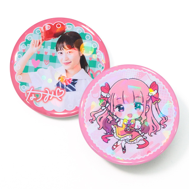 ホログラム缶バッジ（オーバーホロタイプ）