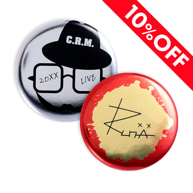 メタリック缶バッジ（白押さえ無し）