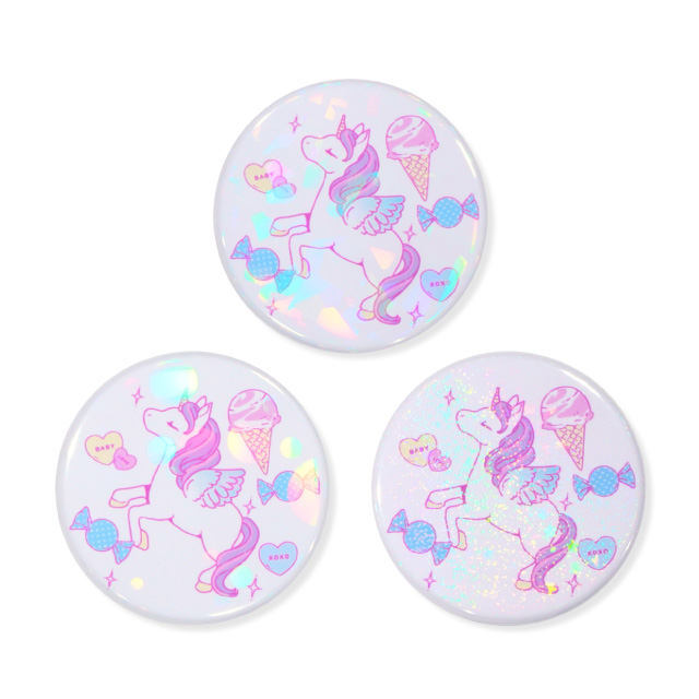 ホログラム缶バッジ（オーバーホロタイプ）