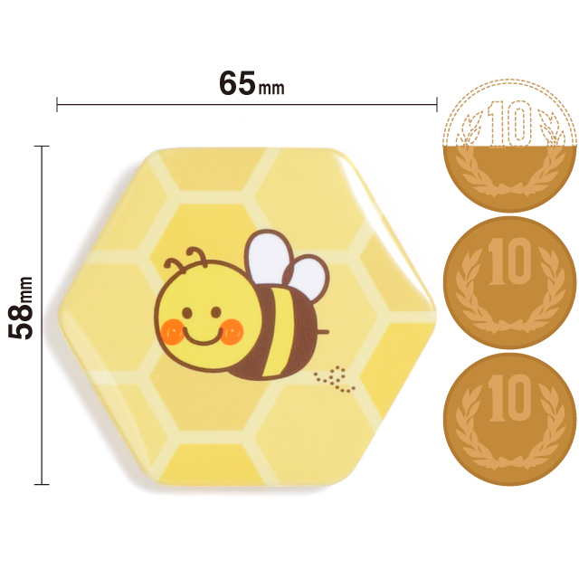缶バッジのサイズ