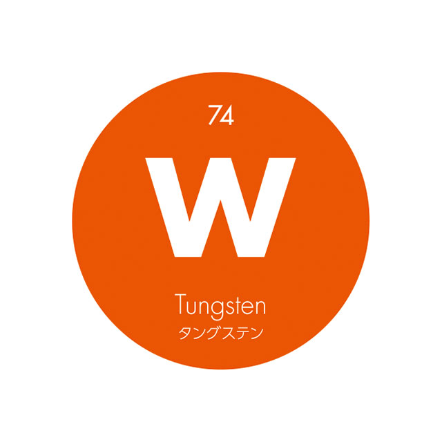 元素記号缶バッジ74 W タングステン 缶バッジの達人