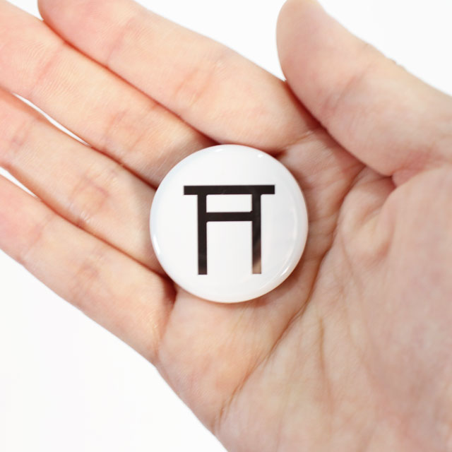 地図記号缶バッジ16 神社 缶バッジの達人