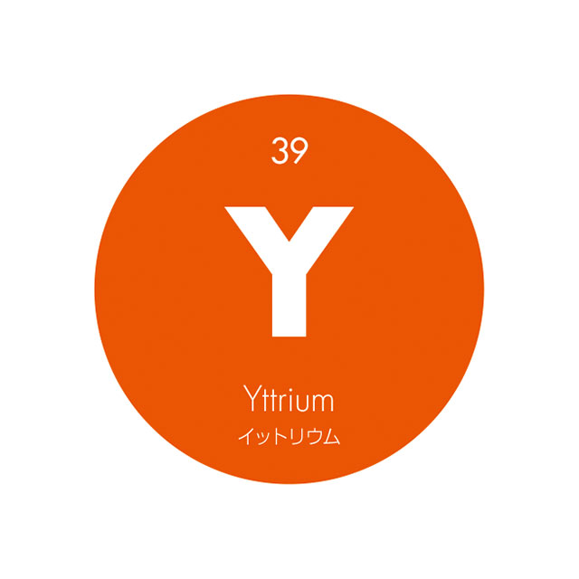 元素記号缶バッジ39 Y イットリウム 缶バッジの達人
