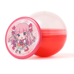 【カプセル付】缶バッジ円形クリア
