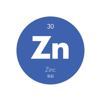 元素記号缶バッジ30【Zn 亜鉛】