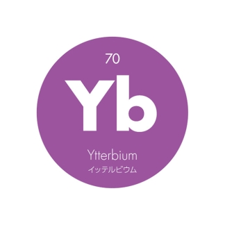 元素記号缶バッジ70【Yb イッテルビウム】